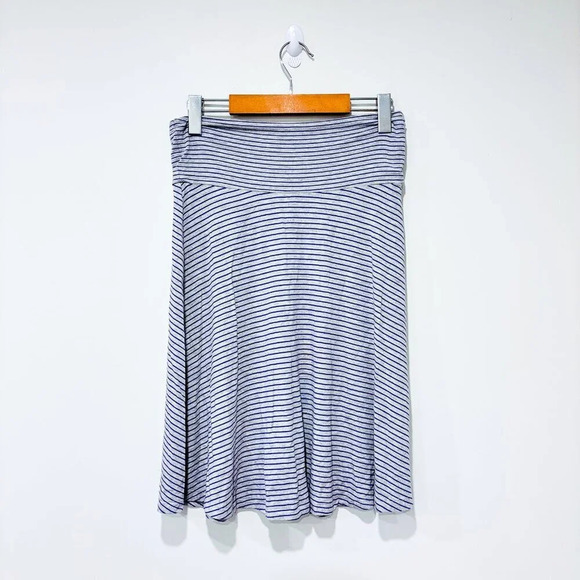 GAP Purple and  grey striped skirt - Picture 1 of 6